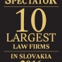 ADVOKÁTSKA KANCELÁRIA SOUKENÍK - ŠTRPKA v „TOP 10 LARGEST LAW FIRMS IN SLOVAKIA 2016“
